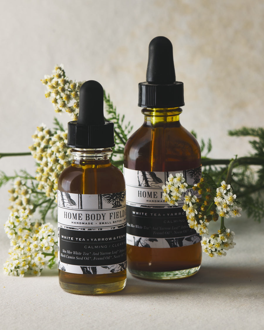 White Tea + Yarrow Face Oil | Face Oil with Herbal Extracts 1 oz