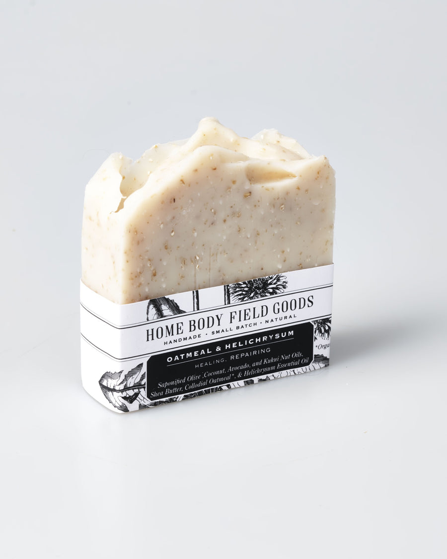 Oatmeal & Helichrysum Soap | Cold Process Soaps 4 oz